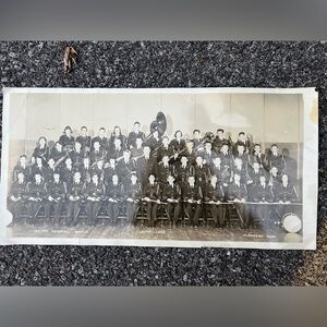 Irving School High School Band Photo June 1956 Black & White Photograph Vintage